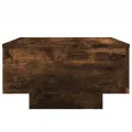 Table basse chêne fumé 55x55x31 cm bois d'ingénierie