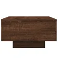 Table basse chêne marron 55x55x31 cm bois d'ingénierie
