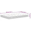 Matelas en mousse moyennement doux 90x200 cm