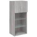 Meuble TV avec lumières LED sonoma gris 40,5x30x90 cm