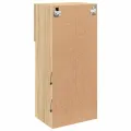 Meuble TV avec lumières LED chêne sonoma 40,5x30x90 cm