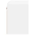 Table de chevet murale avec lumières LED blanc