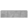 Meubles TV muraux 2 pcs gris béton 80x30x41 cm