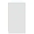Buffet avec lumières LED blanc 181,5x37x67 cm