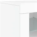Buffet avec lumières LED blanc 60,5x37x67 cm