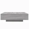 Table basse sonoma gris 100x100x31 cm bois d'ingénierie
