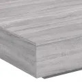 Table basse sonoma gris 100x100x31 cm bois d'ingénierie