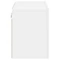 Meuble TV mural blanc 60x30x41 cm