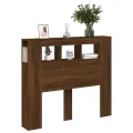 Tête de lit à LED chêne marron 120x18,5x103,5cm bois ingénierie