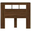 Tête de lit à LED chêne marron 120x18,5x103,5cm bois ingénierie