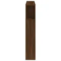 Tête de lit à LED chêne marron 120x18,5x103,5cm bois ingénierie