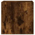 Meuble TV mural chêne fumé 40,5x30x40 cm bois d'ingénierie