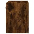 Meuble TV mural chêne fumé 40,5x30x40 cm bois d'ingénierie