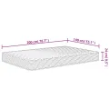 Matelas en mousse moyennement doux 140x200 cm