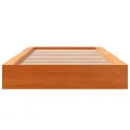 Cadre de lit cire marron 90x200 cm bois de pin massif