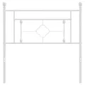 Tête de lit métal blanc 100 cm