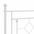 Tête de lit métal blanc 100 cm