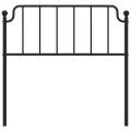 Tête de lit métal noir 100 cm