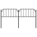 Tête de lit métal noir 180 cm