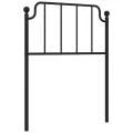 Tête de lit métal noir 80 cm