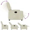 Fauteuil inclinable Crème Similicuir