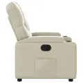 Fauteuil inclinable Crème Similicuir