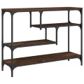 Table console chêne marron 100x30x75 cm bois d'ingénierie