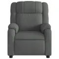 Fauteuil inclinable Gris foncé Tissu