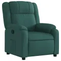 Fauteuil inclinable Vert foncé Tissu