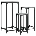 Tables d’appoint gigognes 3 pcs sonoma gris bois d'ingénierie
