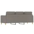 Canapé à 3 places Taupe 180 cm Tissu