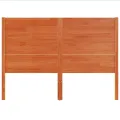 Tête de lit cire marron 135 cm bois massif de pin