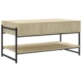 Table basse chêne sonoma 90x50x45 cm bois d'ingénierie