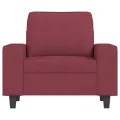 Fauteuil Rouge bordeaux 60 cm Tissu