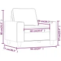 Fauteuil Rouge bordeaux 60 cm Tissu