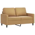 Canapé à 2 places Marron 120 cm Velours