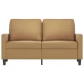 Canapé à 2 places Marron 120 cm Velours