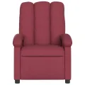 Fauteuil inclinable électrique Rouge bordeaux Tissu