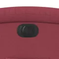 Fauteuil inclinable électrique Rouge bordeaux Tissu