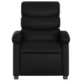 Fauteuil de massage inclinable électrique noir similicuir