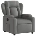 Fauteuil inclinable électrique Gris foncé Tissu