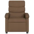 Fauteuil inclinable électrique Marron Tissu