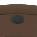 Fauteuil inclinable électrique Marron Tissu