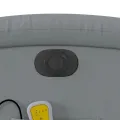 Fauteuil de massage inclinable électrique gris clair tissu
