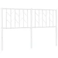 Tête de lit métal blanc 140 cm