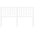 Tête de lit métal blanc 140 cm