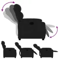 Fauteuil inclinable Noir Tissu