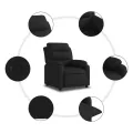 Fauteuil inclinable Noir Tissu