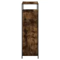 Armoire à chaussures chêne fumé 75x34x112 cm bois d'ingénierie