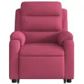 Fauteuil inclinable de massage électrique rouge bordeaux